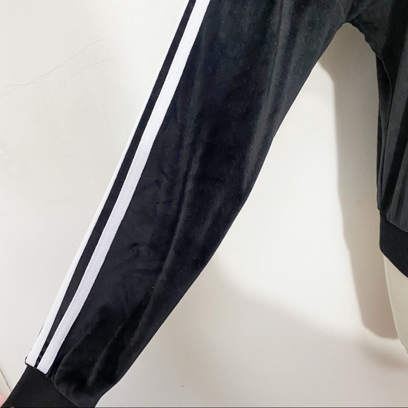 NO BOUNDARIES hooded velour rib trim “good vibes” sweatshirt top M jr. - Picture 2 of 7